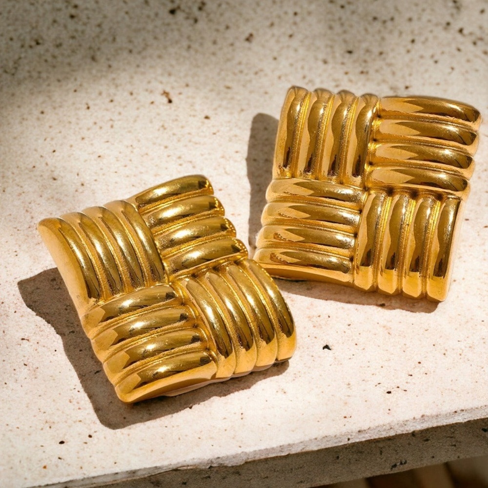 GOODREVIEWS ⭐️⭐️⭐️⭐️⭐️ Vintage Stella Gold Earrings |StainlessSteel 18K